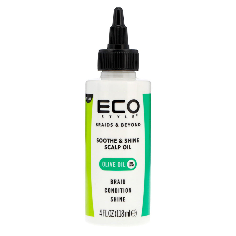 Eco Style Soothe and Shine Scalp Oil Hydrating Formula for Healthy Shiny Hair 4Oz (118ml)